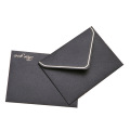 Custom Wholesale Logo Embossed Black Cardboard Envelope